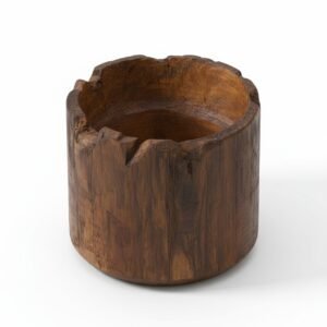 Rusztikus, kézzel faragott fa tál