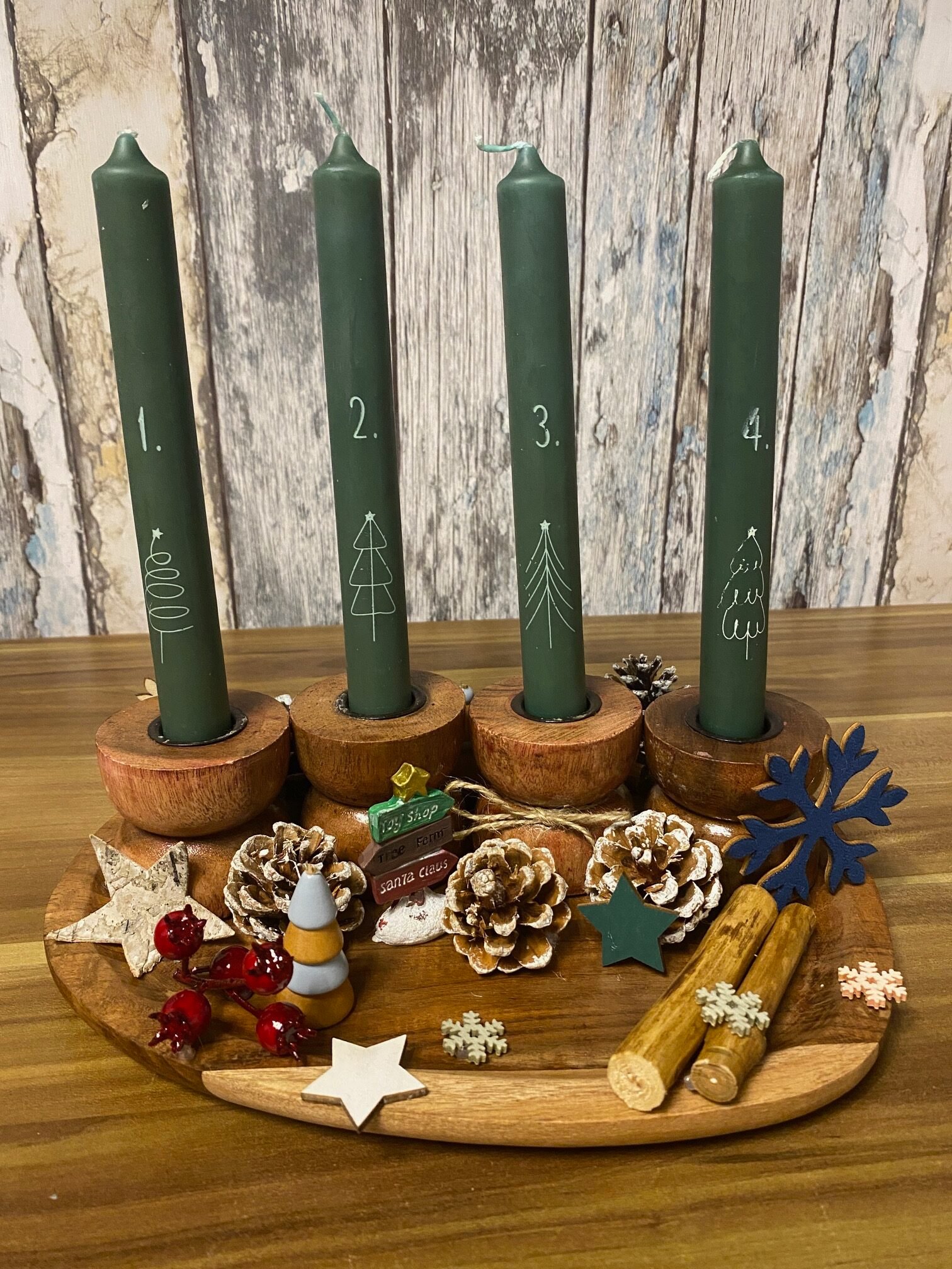 Karácsonyi mese adventi tál