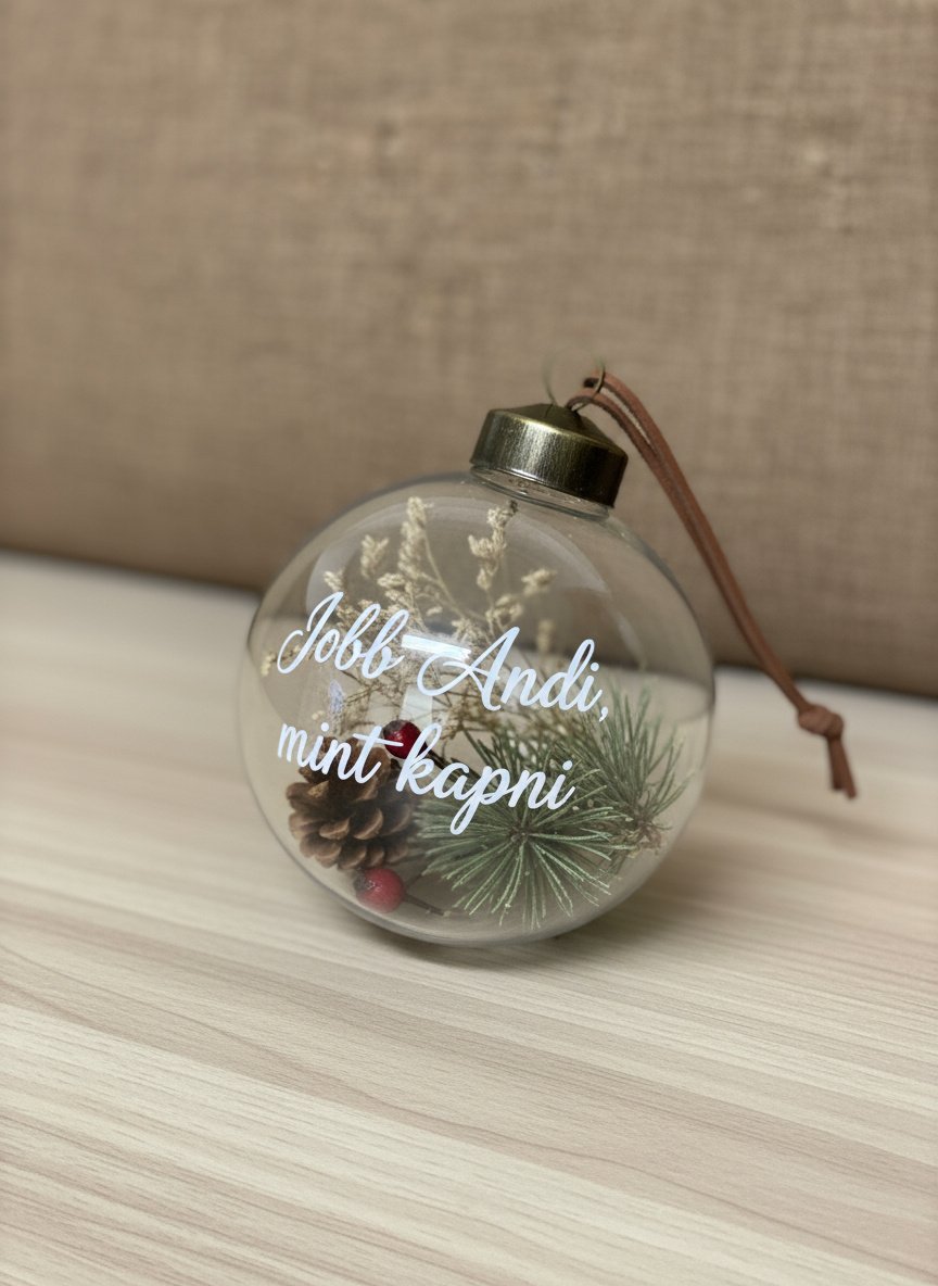 Egyedi feliratos, neves karácsonyfadísz - Image 3