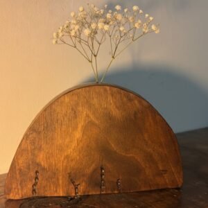 Minimalista diófa váza